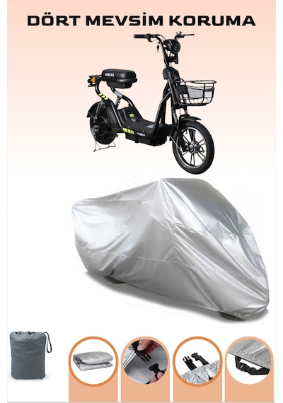 Gri Elektrikli Motosiklet Volta Vsm Uyumlu Motor Brandası, Tam Koruma