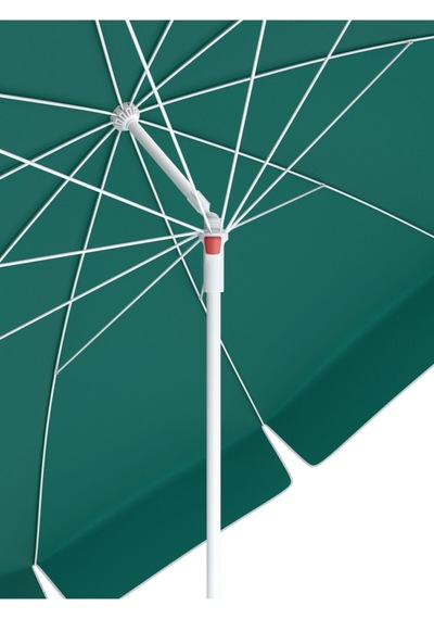 Tevalli Parasols Elite 200ø Taşıma Çantalı Polyester Plaj Şemsiye Yeşil