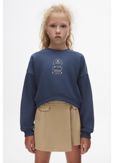 Kız Sweatshirt 24knk37301 Lacivert