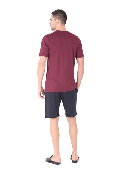 Angbutik D's Damat 224007 Erkek 5'li Eşofman Pijama Takım Seti Bordo