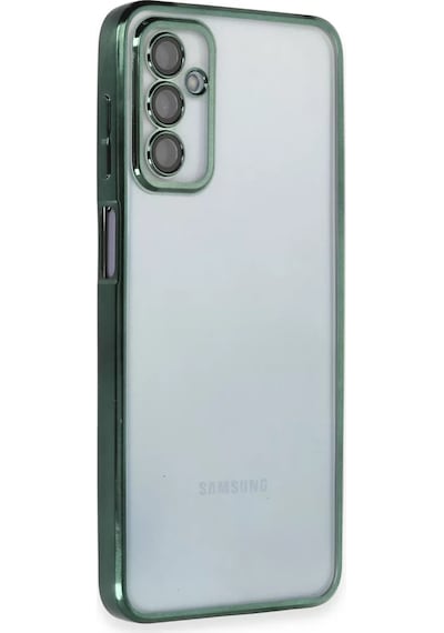 Newface Samsung Galaxy M23 Kılıf Razer Lensli Silikon - Yeşil