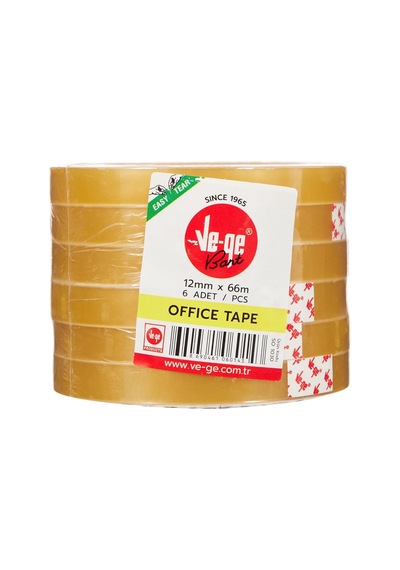 Ayrex Ve-ge Vege Selefon Bant Offıce Tape 12x66 6 Lı Paket 1