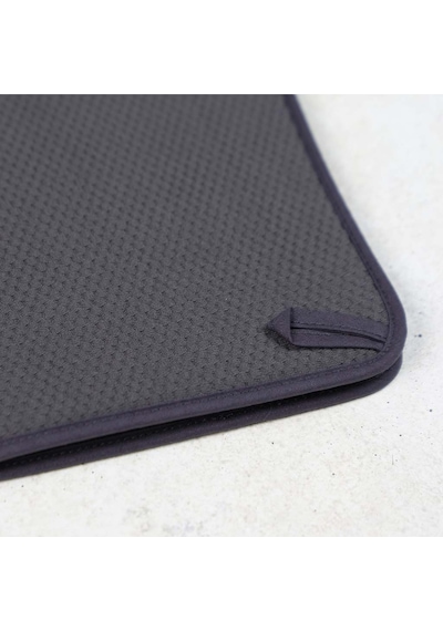 Bizdeneve Mikrofiber Bulaşık Kurutma Matı Tezgah Üstü - Antrasit Belirtilmemiş Siyah Diğer