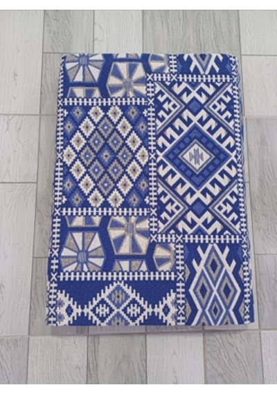 Savan Dokuma Halı Örtüsü 6m² 200 300 Kale Mavi