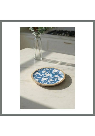Bezos Mango Agacı Pasta Tabağı & Sunum Tabağı 20 Cm Desenli Mmbz Çok Renkli