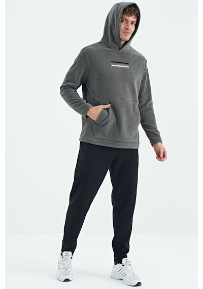 Air Jones Tommy Life Hern Koyu Gri Erkek Polar Sweatshirt - 88301 Koyu Gri