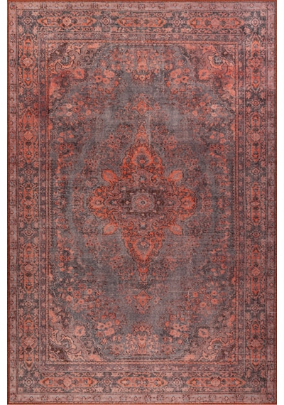 Foldy Şönil Dokuma Pamuk Polyester Halı Fl16 Kırmızı 3