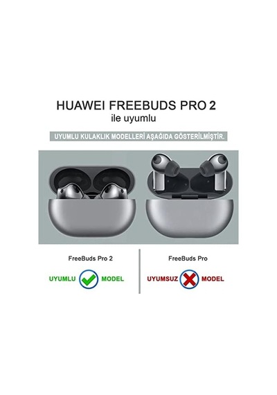 Freebuds Pro 2 İçin Kılıf Cartoon Figürlü Silikon Crtn-fgr-sswtri Freebuds Pro 2 İle Uyumlu Kılıf - Siyah - Beyaz