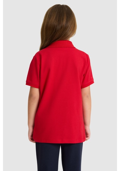U.s. Polo Assn. Kız Çocuk Kırmızı Tişört Basic 50328218-vr030 Kirmizi