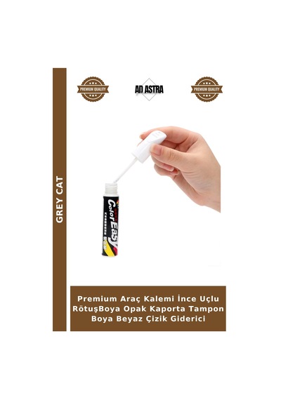 Premium Araç Kalemi İnce Uçlu Rötuşboya Opak Kaporta Tampon Boya Beyaz Çizik Giderici