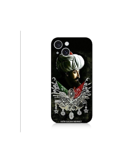 Apple Uyumlu iPhone 15 Plus Fatih Sultan Mehmet Han Desenli Silikon Kılıf