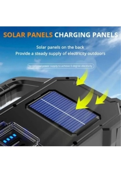 P-880a Solar Powerbanklı Şarjlı Taşınabilir Güçlü Fener Diğer