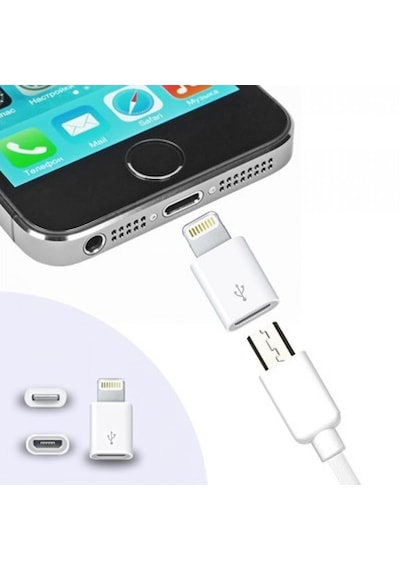 Apple Uyumlu iPhone / iPad Micro Usb Dönüştürücü Adaptör Otg Aparat (523468759)