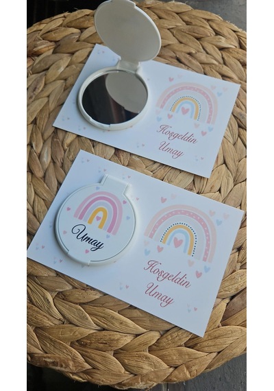 Kişiye Özel Uv Baskılı Hediyelik Ayna Jelatin Ambalajlı 20 Lu Paket