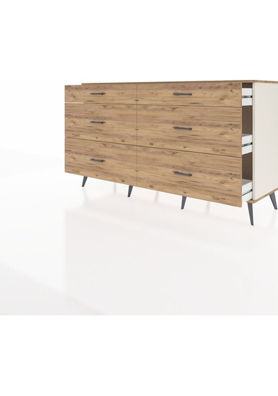 Hyperion Konsol 6 Çekmeceli 176x44x99 Aytaşı-çam Aytaşı-çam