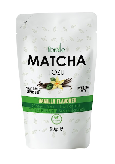 Fibrelle Matcha Vanilya Aromalı 50g