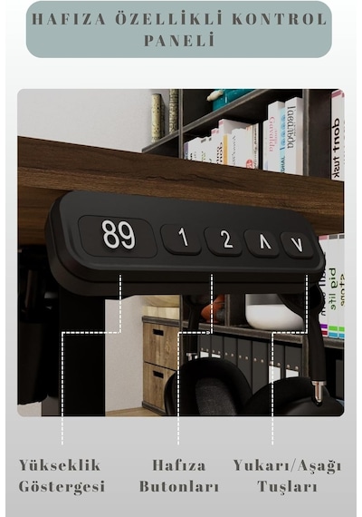 Adornist - Yüksekliği Ayarlanabilir Ergonomik Bilgisayar & Çalışma Masası - Tek Motorlu 2 Hafızalı Beyaz, 120 Diğer Adornist - Yüksekliği Ayarlanabilir Ergonomik Bilgisayar & Çalışma Masası - Tek Motorlu 2 Hafızalı Beyaz, 120 Diğer