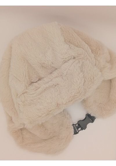 Kadın Kışlık Peluş Kalpak Şapka Bej