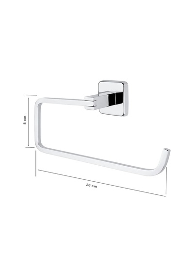Tema Lüx Kare Plus Kağıt Havluluk Paslanmaz Ss 304 Krom Kaplama Banyo Mutfak Askısı Krom