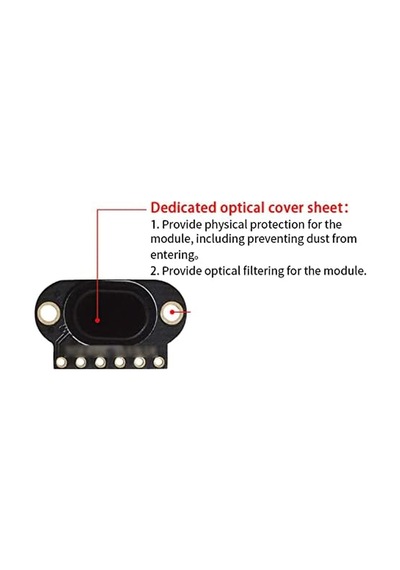 Vl6180x Tof050c I2c Lazer Mesafe Ve Ortam Işığı Sensörü Modülü