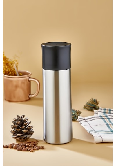 Cooker Ckr-2056 Siyah 400 Ml Bardaklı Paslanmaz Çelik Termos Krem