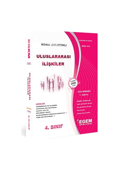 Aöf 4. Sınıf Uluslar Arası Ilişkiler Güz Konu Soru Bankası