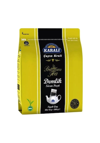 Karali Premium 12 Gr 25'li 12 Adet Demlik Poşet Çay Yeni Ambalaj