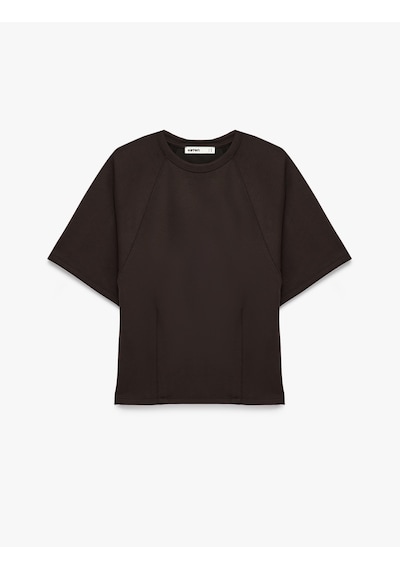 Koton Modal Kumaş Regular Fit Bisiklet Yaka Kısa Kollu Tişört Kahverengi 6sak50495ek Kahve Koton Modal Kumaş Regular Fit Bisiklet Yaka Kısa Kollu Tişört Kahverengi 6sak50495ek Kahve