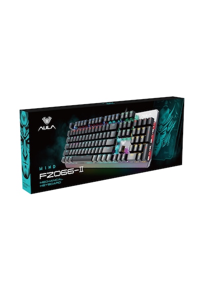 Aula F2066 Blue Switch Rgb Makrolu Kablolu Gaming Türkçe Mekanik Oyuncu Klavyesi