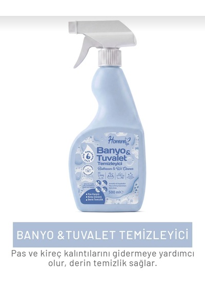 Homm Life Mavi Şişe Banyo Ve Tuvalet Temizleyici Sprey
