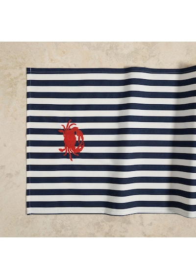 Mudo Home Marın Crab Nakışlı Runner Lacivert 50x130 696123