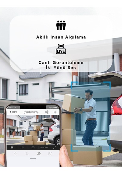 Cs-dp2 Akıllı Kapı Mercek Görüntüleyici 4.3 Dokunmatik Ekran, Mobil Uyumlu Fynix Teknoloji