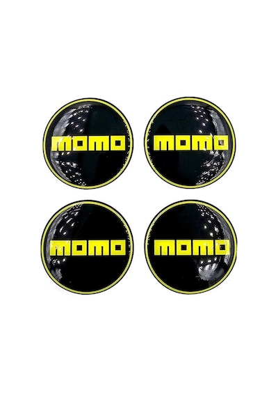 Etiketçilere Özel Momo Jant Göbeği Damla Sticker - Jant Göbeği Damla Sticker Mono