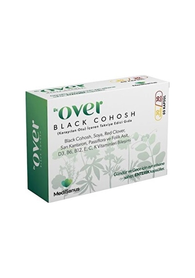 Dr Over Black Cohosh Takviye Edici Gıda 60 Kapsül