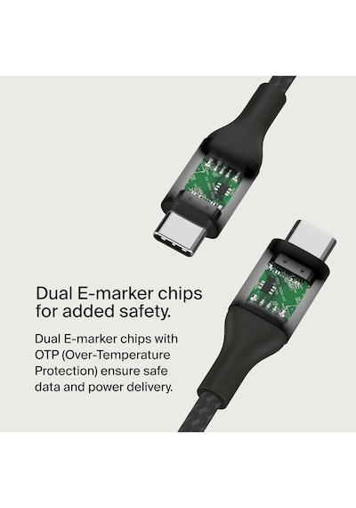 Boostcharge Usb-c - Usb-c Şarj Kablosu, Hızlı Şarj Kablosu, 240 W Power Delivery, Usb-ıf Sertif Standart