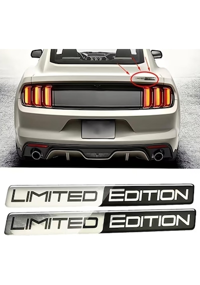 Limited Edition Silver 3d Sticker 1