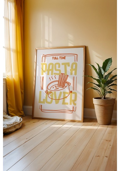 Soyut Mutfak Ritmi Ahşap Çerçeveli Poster Tablo 184