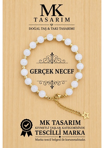 Gerçek Necef Taşı Bileklik 11000.002 Çok Renkli