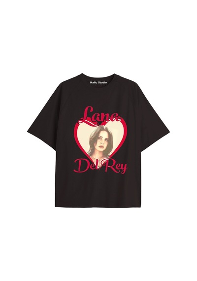 Kalic Studio Lana Del Rey Oversize T-shirt Kod9 Siyah-9