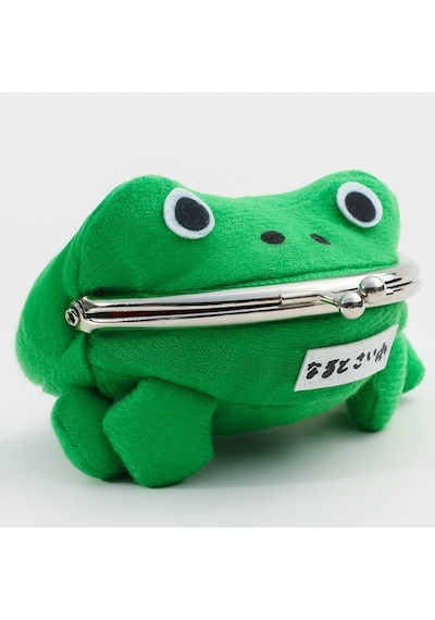 FrogCoin Metal Klips Burslu Kurbağa Bozuk Paralık Kese Tipi Cüzda Yeşil