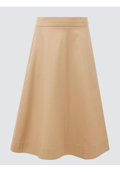 Jimmy Key Deve Tüyü Rahat Kesim Normal Bel Gabardin Midi Etek 5ww074950260