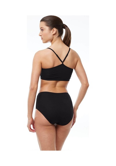 Malabadi 1030 2'li Paket Kadın Modal Yüksek Bel Battal Slip & Külot Siyah