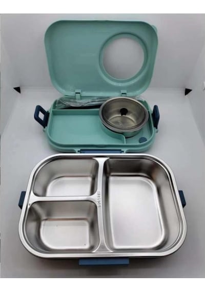Vagonlife Bl70100 Çelik Hazneli Lunch Box Beslenme Kabı Mavi MAvi