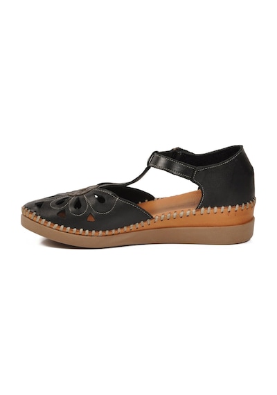 Pierre Cardin Siyah Cırtlı Hafif Kadın Günlük Sandalet Pc-54518 Z