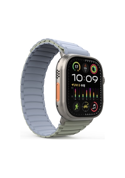 Apple Uyumlu  Watch Ultra / Watch Ultra 2 49mm Strap Manyetik Mıknatıslı Silikon Kordon Kayış