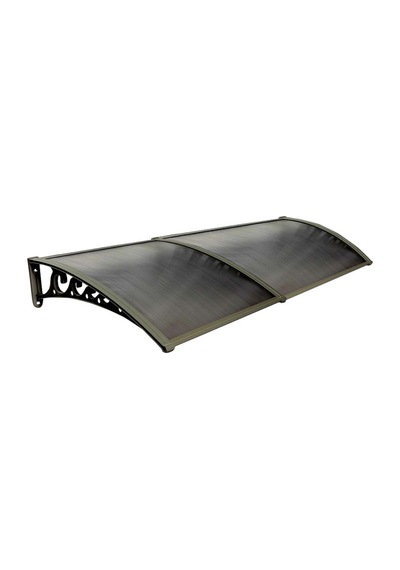 Pratik Sundurma Kapı Pencere Üstü 100x300 Cm Bronz 6 Mm Levhalı Bronz
