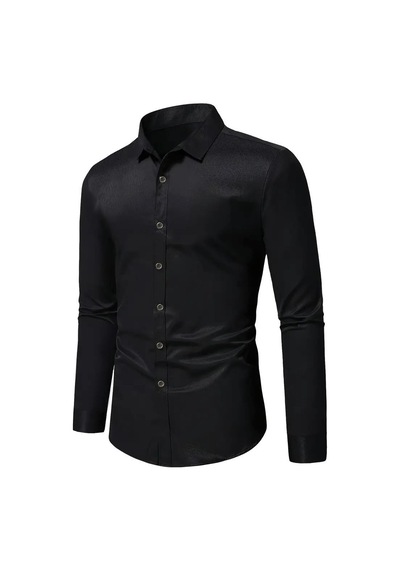Erkek Silim Fit Uzun Kol Gömlek Bgl-st03143 001