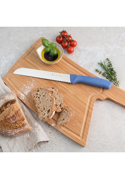 Aryıldız Rexa Tırtıklı Ekmek Bıçak Mavi 19 Cm Renkli