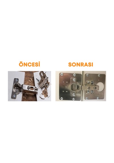 Cateksss Menteşe Tamir Sacı Pratik Paslanmaz Dolap Tamir Onarım Kiti Kapak Menteşe Tamir Onarım Seti - 2 Adet - 55 Li Paket Gümüş Cateksss Menteşe Tamir Sacı Pratik Paslanmaz Dolap Tamir Onarım Kiti Kapak Menteşe Tamir Onarım Seti - 2 Adet - 55 Li Paket Gümüş