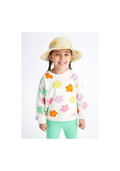 LC Waikiki Lcw Baby Bisiklet Yaka Uzun Kollu Baskılı Kız Bebek Sweatshirt Ve Tayt 2'li Takım Ecru Prınted 2 LC Waikiki Lcw Baby Bisiklet Yaka Uzun Kollu Baskılı Kız Bebek Sweatshirt Ve Tayt 2'li Takım Ecru Prınted 2